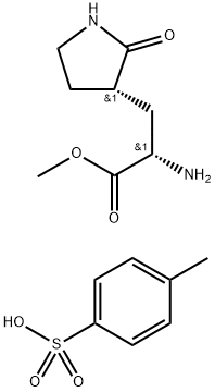 (S)-2-氨基-3-((S)-2-氧代吡咯烷-3-基)丙酸甲酯 4-甲基苯磺酸盐 结构式