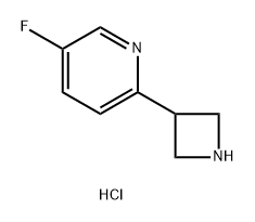 Pyridine, 2-(3-azetidinyl)-5-fluoro-, hydrochloride (1:2) 结构式