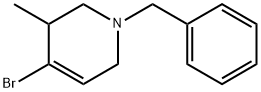 1-苄基-4-溴-3-甲基-1,2,3,6-四氢吡啶 结构式