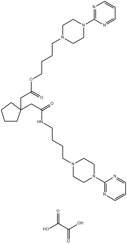 盐酸丁螺环酮EP杂质F二草酸盐 结构式