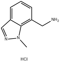 (1-甲基吲唑-7-基)乙胺二盐酸盐 结构式