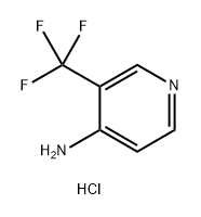 4-Pyridinamine, 3-(trifluoromethyl)-, hydrochloride (1:1) 结构式