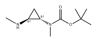 叔丁基甲基((1S,2S)-2-(甲基氨基)环丙基)氨基甲酸酯 结构式