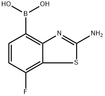 (2-氨基-7-氟苯并[D]噻唑-4-基)硼酸 结构式