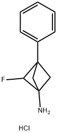 2-氟-3-苯基双环[1.1.1]戊-1-胺盐酸盐 结构式