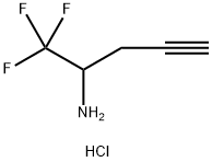 4-Pentyn-2-amine, 1,1,1-trifluoro-, hydrochloride (1:1) 结构式