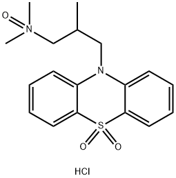 异丁嗪砜氮氧化物盐酸盐 结构式