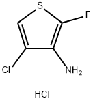 4-氯-2-氟噻吩-3-胺盐酸盐 结构式
