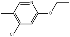 4-Chloro-2-ethoxy-5-methylpyridine 结构式