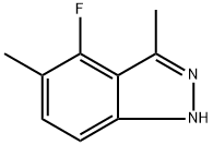 4-Fluoro-3,5-dimethyl-1H-indazole 结构式