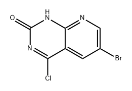 6-溴-4-氯吡啶并[2,3-D]嘧啶-2(1H)-酮 结构式