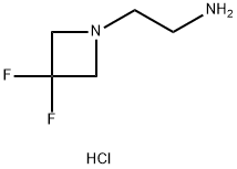 1-Azetidineethanamine, 3,3-difluoro-, hydrochloride (1:2) 结构式