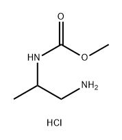 methyl (1-Aminopropan-2-yl)carbamate hydrochloride 结构式