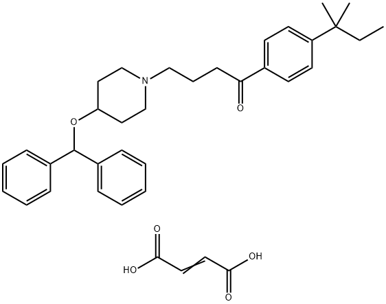 依巴斯汀EP杂质E富马酸 结构式