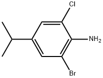 2-溴-6-氯-4-异丙基苯胺 结构式