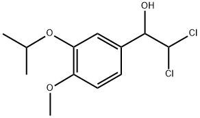 2,2-Dichloro-1-(3-isopropoxy-4-methoxyphenyl)ethanol 结构式