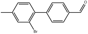 2'-Bromo-4'-methyl-[1,1'-biphenyl]-4-carbaldehyde 结构式