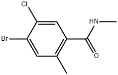 4-Bromo-5-chloro-N,2-dimethylbenzamide 结构式