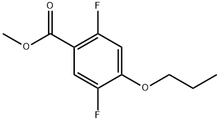 Methyl 2,5-difluoro-4-propoxybenzoate 结构式