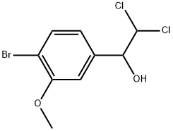 1-(4-Bromo-3-methoxyphenyl)-2,2-dichloroethanol 结构式