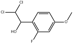 2,2-Dichloro-1-(2-fluoro-4-methoxyphenyl)ethanol 结构式