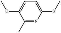 3-Methoxy-2-methyl-6-(methylthio)pyridine 结构式
