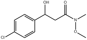 3-(4-CHLOROPHENYL)-3-HYDROXY-N-METHOXY-N-METHYLPROPANAMID 结构式