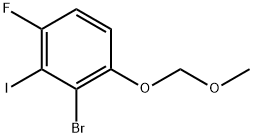 2-Bromo-4-fluoro-3-iodo-1-(methoxymethoxy)benzene 结构式