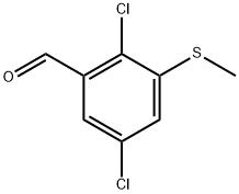 2,5-Dichloro-3-(methylthio)benzaldehyde 结构式