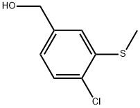 (4-Chloro-3-(methylthio)phenyl)methanol 结构式