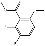 Methyl 2,3-difluoro-6-(methylthio)benzoate 结构式