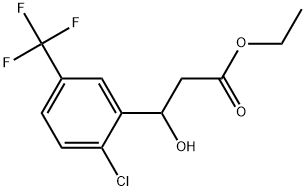 ETHYL 3-(2-CHLORO-5-(TRIFLUOROMETHYL)PHENYL)-3-HYDROXYPRO 结构式
