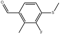 3-Fluoro-2-methyl-4-(methylthio)benzaldehyde 结构式