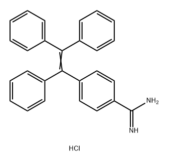 4-(1,2,2-三苯基乙烯基)苯甲脒 结构式