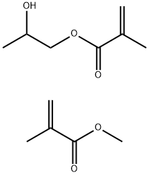 2-甲基-2-丙烯酸-2-羟丙酯与2-甲基-2-丙烯酸甲酯的聚合物 结构式