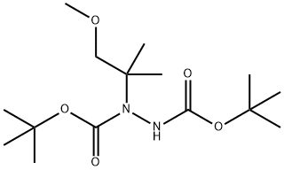 1-(1-甲氧基-2-甲基丙-2-基)肼-1,2-二羧酸二叔丁酯 结构式