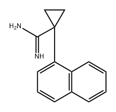 1-(1-naphthyl)cyclopropanecarboxamidine 结构式