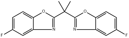 2,2'-丙烷-2,2-二基双(5-氟苯并恶唑) 结构式