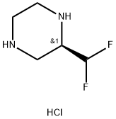 (R)-2-(二氟甲基)哌嗪二盐酸盐 结构式