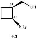 Cyclobutanemethanol, 2-amino-, hydrochloride (1:1), (1R,2S)-rel- 结构式