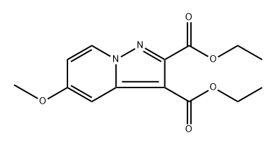 5-甲氧基吡唑并[1,5-A]吡啶-2,3-二甲酸二乙酯 结构式