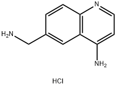 6-(aminomethyl)quinolin-4-amine dihydrochloride 结构式