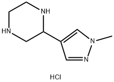 2-(1-methyl-1H-pyrazol-4-yl)piperazine
dihydrochloride 结构式