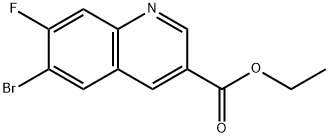 ethyl 6-bromo-7-fluoroquinoline-3-carboxylate 结构式