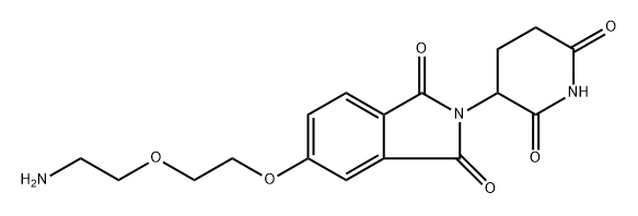 沙利度胺-5-二聚乙二醇-氨基 结构式