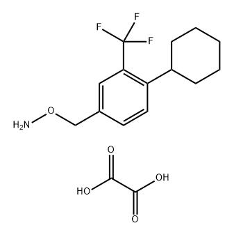 O-(4-环已基-3-三氟甲基苯基)羟胺-半草酸盐形式 结构式