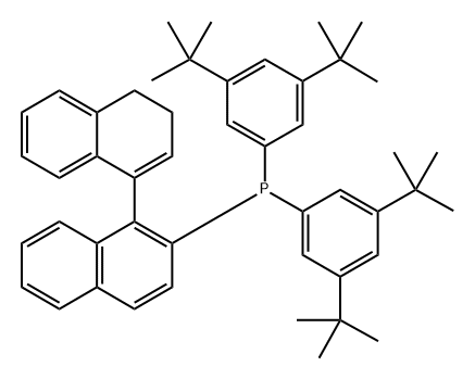 (R)-双(3,5-二叔丁基苯基)(3',4'-二氢-[1,1'-联萘]-2-基)膦 结构式