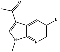1-(5-bromo-1-methyl-1H-pyrrolo[2,3-b]pyridin-3-yl)ethan-1-one 结构式