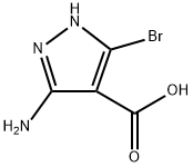 1H-Pyrazole-4-carboxylic acid, 3-amino-5-bromo-, homopolymer 结构式