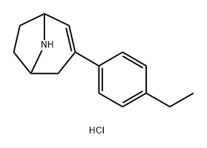 3-(4-ethylphenyl)-8-azabicyclo[3.2.1]oct-2-ene hydrochloride 结构式